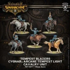 Cygnar: Tempest Blazers - Arcane Tempest Light Cavalry Unit (1 Leader & 5 Grunts) - PIP-31077[Plastik & Metal Figurer] [875582009860]