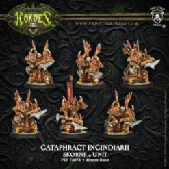 Skorne: Cataphract Incindiarii - Unit (1 Leader & 5 Grunts) - PIP-74074[Plastic Box Set] [875582012150]