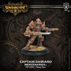 Mercenary: Captain Damiano - Steelhead Warcaster (1) - PIP+41083[Metal Blister] [875582010187]