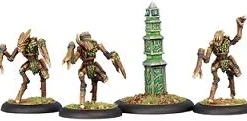 Circle Orboros: Sentry Stone & Mannikins - Unit (1 Leader & 3 Grunts) - PIP+72029[Metal Blister Pack] [875582003905]