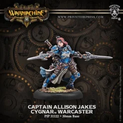 Cygnar: Captain Allison Jakes - Warcaster (1) - PIP+31122[Metal Blister Pack] [875582018206]