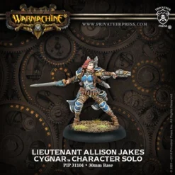 Cygnar: Lieutenant Allison Jakes - Character Solo (1) - PIP+31104[Metal Blister] [875582013331]