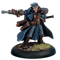 Cygnar: Gunmage Captain Adept - Arcane Tempest Solo (1) - PIP+31028[Metal Blister Pack] [875582001161]