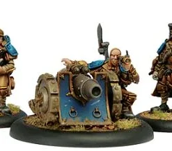 Cygnar: Trencher Cannon Crew - Weapon Crew Unit (1 Leader & 2 Grunts & 1 Cannon) - PIP+31058[Metal Blister Pack] [875582004827]