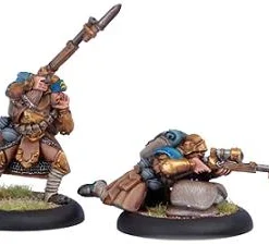 Cygnar: Trencher Infantry Officer & Sniper - Unit Attachment (1 Officer & 1 Sniper) - PIP+31047[Metal Blister Pack] [875582003097]