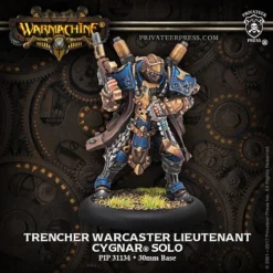 Cygnar: Trencher Warcaster Lieutenant - Solo (1) - PIP+31134[Metal Blister Pack] [875582021947]