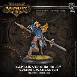 Cygnar: Captain Victoria Haley (2016) - Warcaster (1) - PIP+31096[Metal Blister Pack] [875582011511]