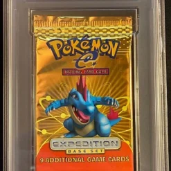 Pokemon Booster Pakke - Expedition Base Set Booster Pack (PSA Graded 10 - Gem Mint #48601295) - Feraligatr Artwork *Udsalg* *Kun 1 Tilbage* *Sjælden*[Graded Pokemon Booster] [48601295]