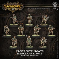 Mercenary: Croe’s Cutthroat - Character Unit (1 Croe & 9 Grunts) - PIP-41123[Metal Box Set] [875582014529]