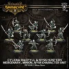 Mercenary Minion: Cylena Raefyll & Nyss Hunters - Nyss Character Unit (1 Cylena & 9 Grunts) - PIP-41109[Metal Box Set] [875582013119]