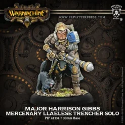 Mercenary: Major Harrison Gibbs - Llaelese Trencher Solo (1) - PIP+41134[Metal Blister Pack] [875582018943]