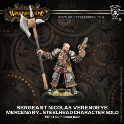 Mercenary: Sergeant Nicolas Verendrye - Steelhead Character Solo (1) - PIP+41125[Metal Blister Pack] [875582015991]