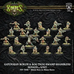Minion: Gatorman Bokor & Bog Trog Swamp Shamblers - Unit (1 Leader & 20 Grunts) - PIP-75046[Metal Box Set] [875582012501]