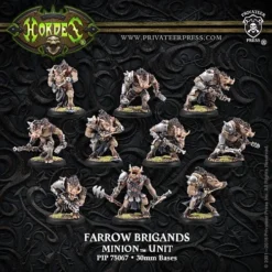 Minion: Farrow Brigands/Farrow Commandos - Unit (Plastic) (1 Leader, 9 Grunts) - PIP-75067[Plastic Box Set] [875582018275]