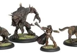Circle Orboros: Warpack Box Set (1 Kaya The Wildborne WL & 1 Feral Warpwolf HW & 2 Argus LW) - PIP-72056 *Udsalg*[Plastic Box Set] [875582010811]