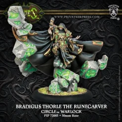 Circle Orboros: Bradigus Thorle The Runecarver - Epic Light Cavalry Warlock (1) - PIP-72085[Metal & Resin Box Set] [875582014444]