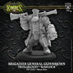 Trollbloods: Brigadier General Gunnbjorn - Trollkin Warlock (1) - PIP+71122[Metal Blister Pack] [875582026607]