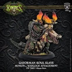 Minion: Gatorman Soul Slave - Warlock Attachment (1) - PIP+75082[Metal & Resin Blister Pack] [875582022609]