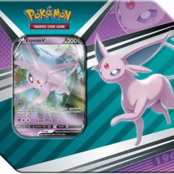 Pokemon Tin Kasse - 2022 Wave 1 Spring (USA Version): Espeon V - V Heroes Collector's Tin Box (5 Boosters)[Pokemon Tin-Kasse POK17163] [820650851322]