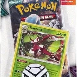 Pokemon Blister Pack - 1 Sun & Moon: Guardians Rising Booster Pakke + Tsareena Black Star Promo & Pokemon Mønt[Pokemon Blister POK80314] [0820650801976]