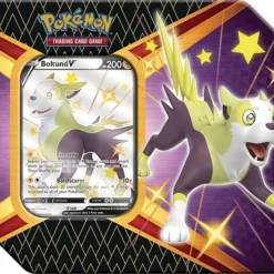 Pokemon Tin Kasse - 2021 Wave 1 Winter (USA Version) Boltund V - Shining Fates Collector's Tin Box (Promokort + 6 Boosters)[Pokemon Tin-Kasse POK80950] [820650809507]