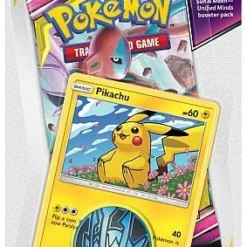 Pokemon Blister Pack - 1-Pack Checklane Blister: Sun & Moon: Unified Minds Booster Pakke + Pikachu Black Star Promo & Pokemon Mønt *Sjælden*[Pokemon Blister POK80571] [0820650801976]