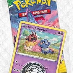 Pokemon Blister Pack - 1-Pack Checklane Blister: 1 Sword & Shield: Evolving Skies Booster Pakke + Galarian Slowpoke Black Star Promo & Mønt *Sjælden*[Pokemon Pack POK80882] [0820650808821 / 820650806568]