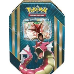 Pokemon Tin Kasse - 2016 Wave 1 Spring: Shiny Gyarados - EX Triple Power Collector's Tin Box *Sjælden*[Pokemon Tin Kasse] [820650801020]