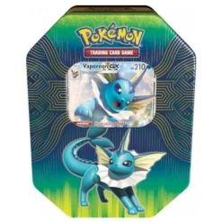 Pokemon Tin Kasse - 2019 Wave 1 Spring/Reprint: Vaporeon GX - Elemental Power Collector's Tin Box (Eeveelution) *Udsalg*[Pokemon Tin Kasse POK80527] [0820650805271 0820650806490]