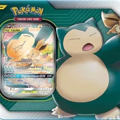 Pokemon Tin Kasse - 2019 Tag Team Wave 1: Eevee & Snorlax GX - Collector's Tin Box *Udsalg* *Sjælden*[Pokemon Tin Kasse POK80529] [0820650805295 820650805318]
