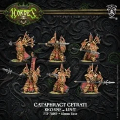Skorne: Cataphract Cetrati - Unit (1 Leader & 5 Grunts) - PIP-74069[Plastic Box Set] [875582011764]