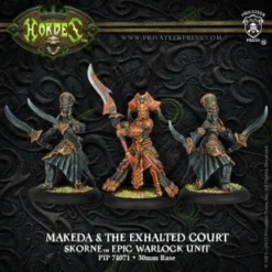 Skorne: Makeda & The Exalted Court - Epic Warlock Unit (1 Makeda & 2 Exalted Guardians) - PIP+74071[Metal Blister Pack] [875582011801]