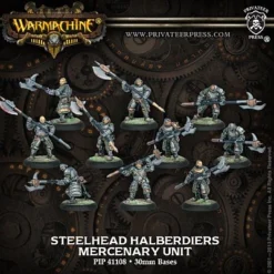 Mercenary: Steelhead Halberdiers - Unit (1 Leader & 9 Grunts) - PIP-41108[Metal Box Set] [875582013096]