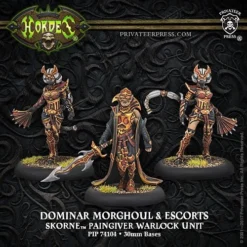 Skorne: Dominar Morghoul & Escorts - Warlock Unit (1) - PIP+74104[Metal Blister Pack] [875582021510]