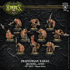 Skorne: Praetorian Karax - Unit (1 Leader & 9 Grunts) - PIP-74079[Plastic Box Set] [875582013294]