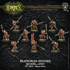 Skorne: Praetorian Keltarii/Swordsmen - Unit (1 Leader + 9 Grunts) - PIP-74078[Plastic Box Set] [875582013287]