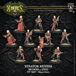 Skorne: Venator Reivers - Skorne Unit (1 Leader & 9 Grunts) - PIP-74087[Metal Box Set] [875582014833]