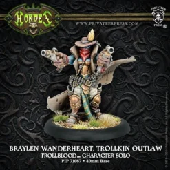 Trollbloods: Braylen Wanderheart - Trollkin Outlaw Solo (1) - PIP+71087[Metal Blister Pack] [875582013638]